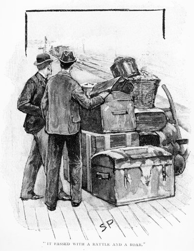 It Passed with a Rattle and a Roar, illustration for 